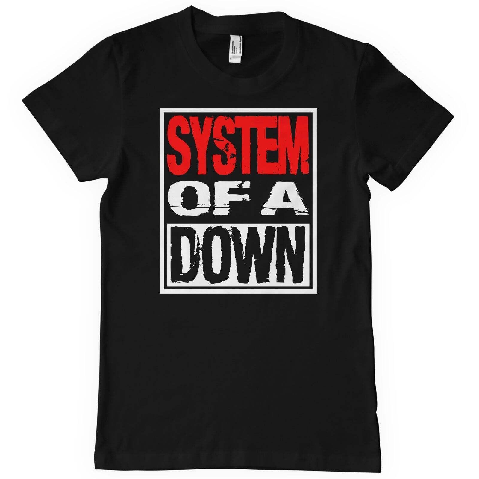 Officially Licensed System Of A Down Logo Mens T-Shirt S
