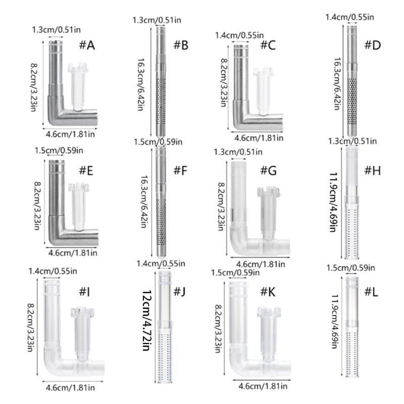 Aquarium Surfaces Skimmer Plastic/ Stainless Steel for Outlet Filter Filtration for Oil Protein Floating Dust Filter