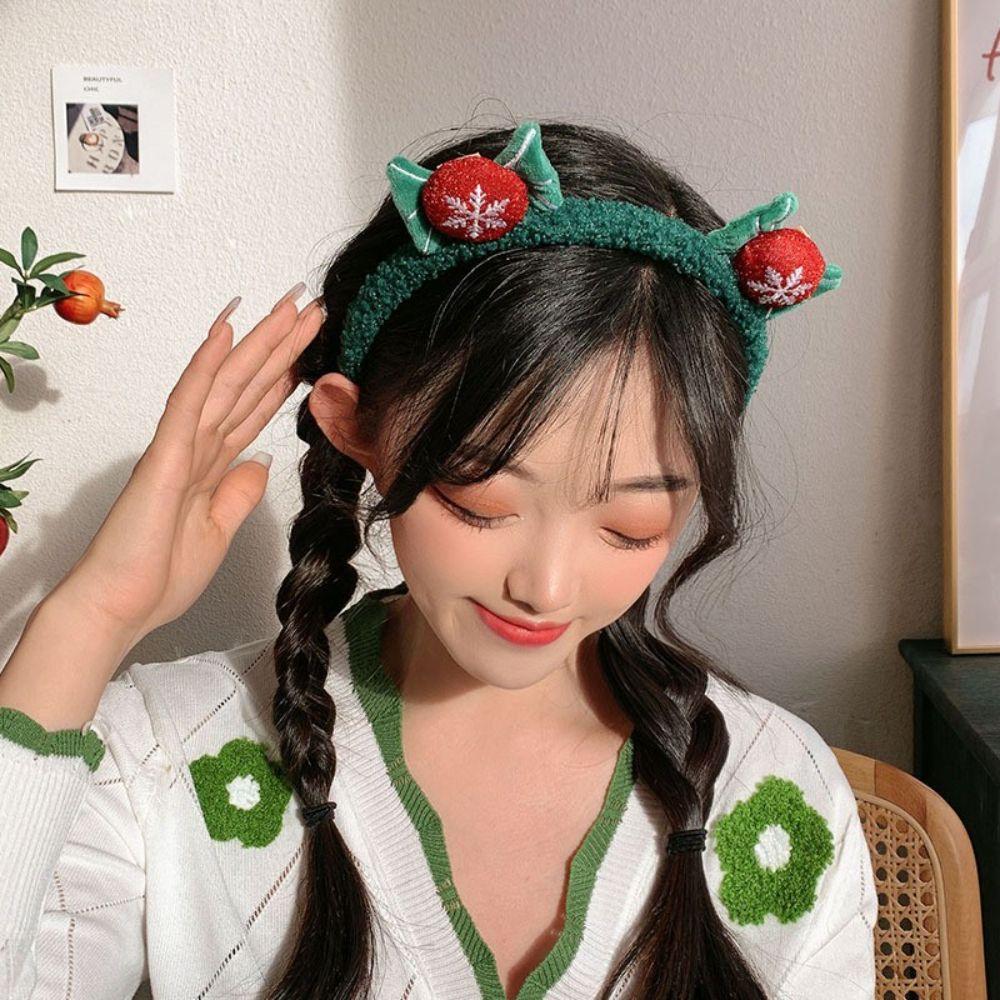 Plush Christmas Headress Headwear Hair Accessories Korean Style Hairband Hair Hoop Women Headband