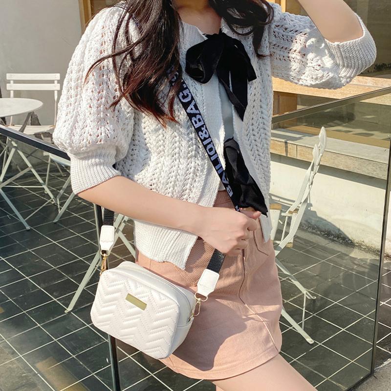 High Quality Small Messenger Bag For Women Trend Lingge Embroidery Black Female Shoulder Bag Fashion Chain Ladies Crossbody Bags