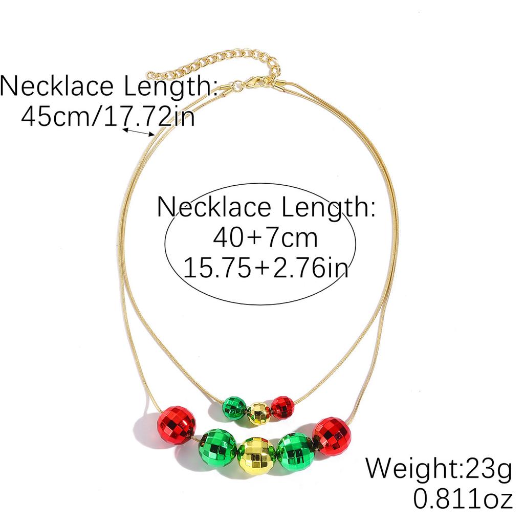 Juleperlekjede Krystallhalskjede Mote Koreansk bølge Skinnende kragebenskjede Halskjede Kvinner Trendende Festgaver 25