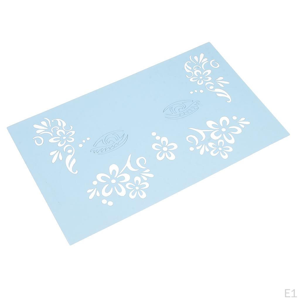 1 набор инструментов для шаблонов трафаретов для праздничного макияжа — фото 2