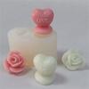 Heart Shaped Candle Mold Rose Candle Mold for DIY Candle Soap Plaster Chocolate Home Decor DIY Resin Casting Molds