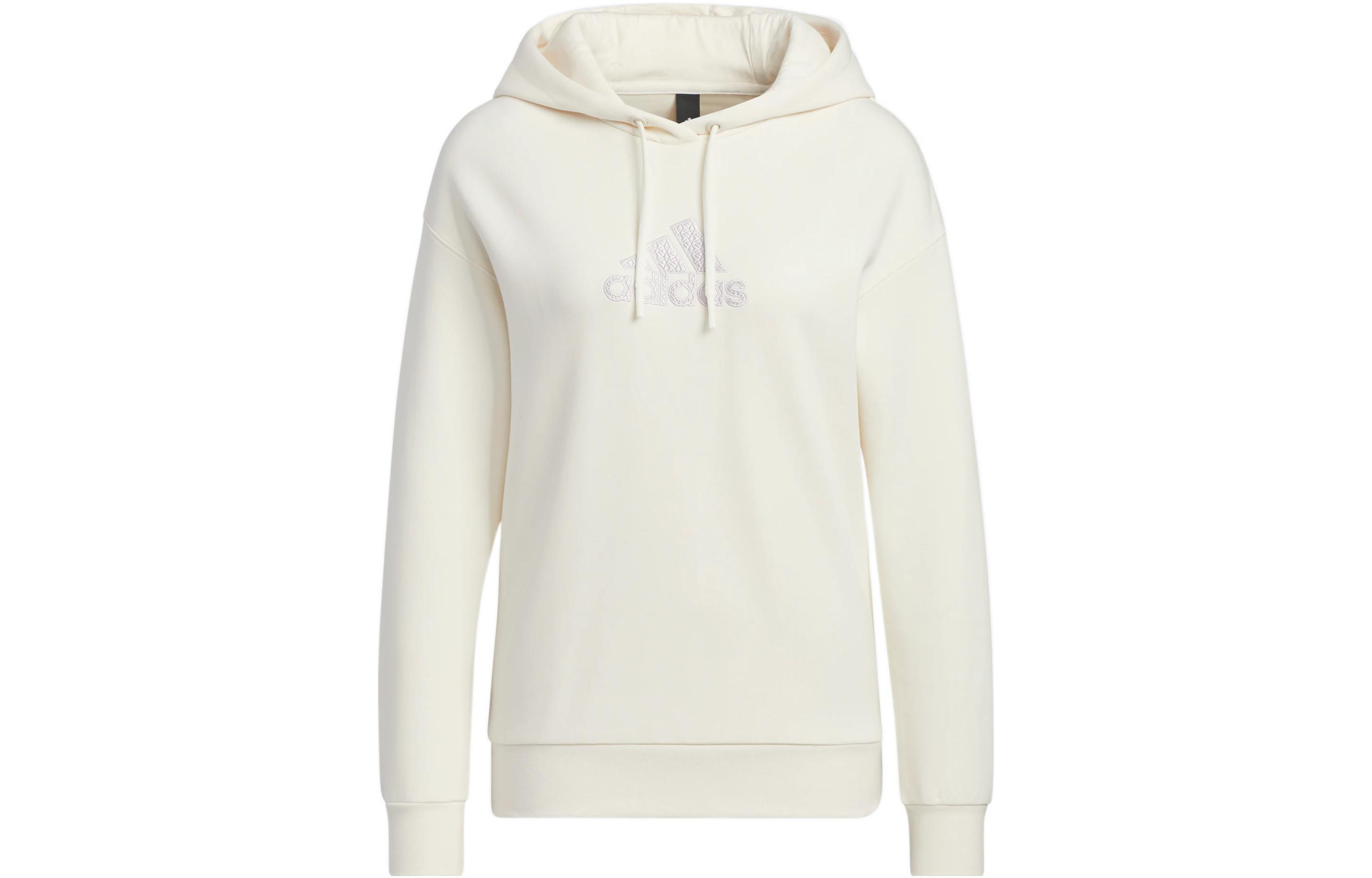 

Adidas Sweatshirts Women s Pink White Hooded Moderate Regular HM7070 L