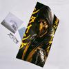 1pc Mortal Kombat3 Beach Towel, Beach and Seaside Swimming Pool Equipment, Fashion Pattern, Rectangular, Travel Essentials