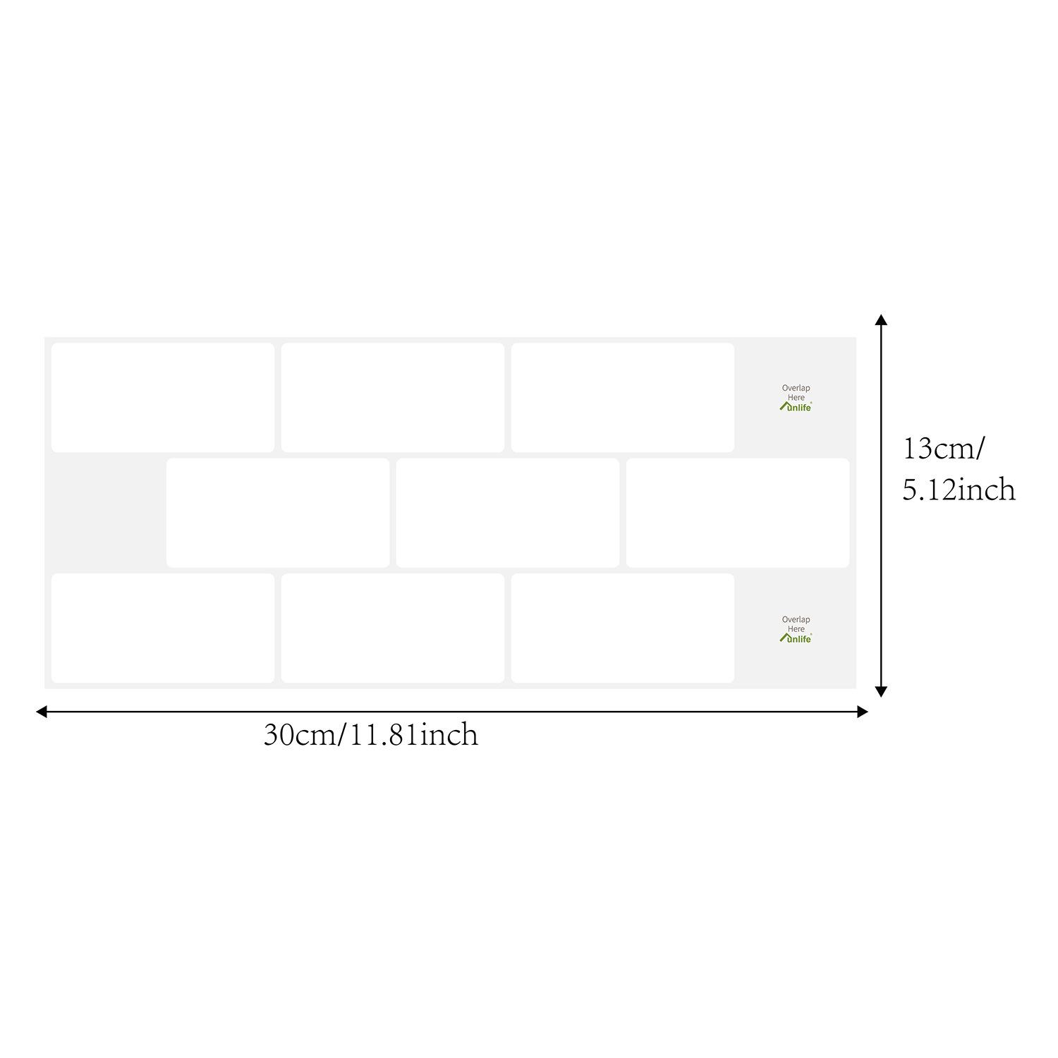 

3D наклейки для очистки и наклеивания, кухонная стена, ванная комната, мозаика, самоклеящаяся 10 Pcs белый