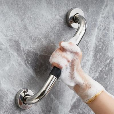 Stainless Steel Shower Handle Silicone Handrails Prevent Falls Toilet Handrail Anti Slip Balance Support Bathroom Balance Bars