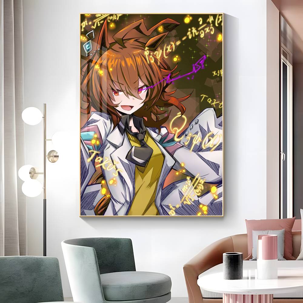 1 szt. Agnes Tachyon U-Uma Musume Plakat Naklejka Druk Wodoodporna Sztuka Ścienna Do Salonu Sypialni Wystrój Domu