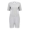 Tuta adattiva da donna per anziani con cerniera posteriore cerniera all'inguine Color Blocking Anti-strappo Tuta intera Bodysuit Alzheimer