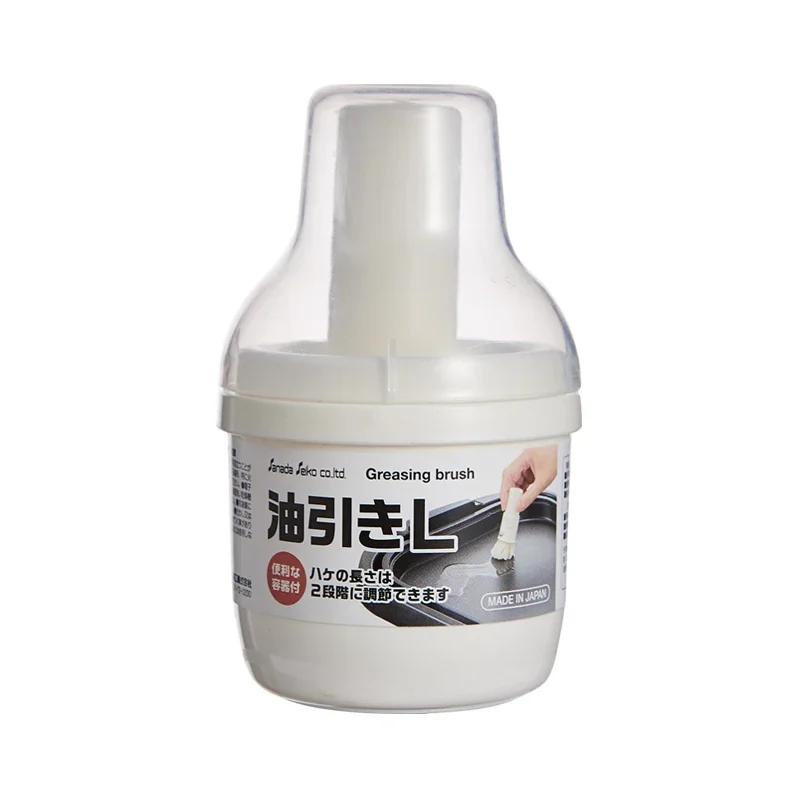 

Japanese Grease Brush with Cover, Barbecue Brush, Dustproof, Heat Resistant, Small, Household, Kitchen белый