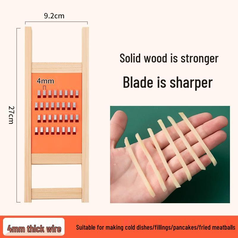 Safe & Multifunctional Vegetable Slicer: Kitchen Shredder & Grater for Radishes, Cucumbers, Cabbage, Potatoes