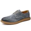 Uformelt skinn Oxford-sko for menn Nye klassiske Brogue-sko Ung britisk stil Høykvalitets håndlagde herresko Plus Size38 -46