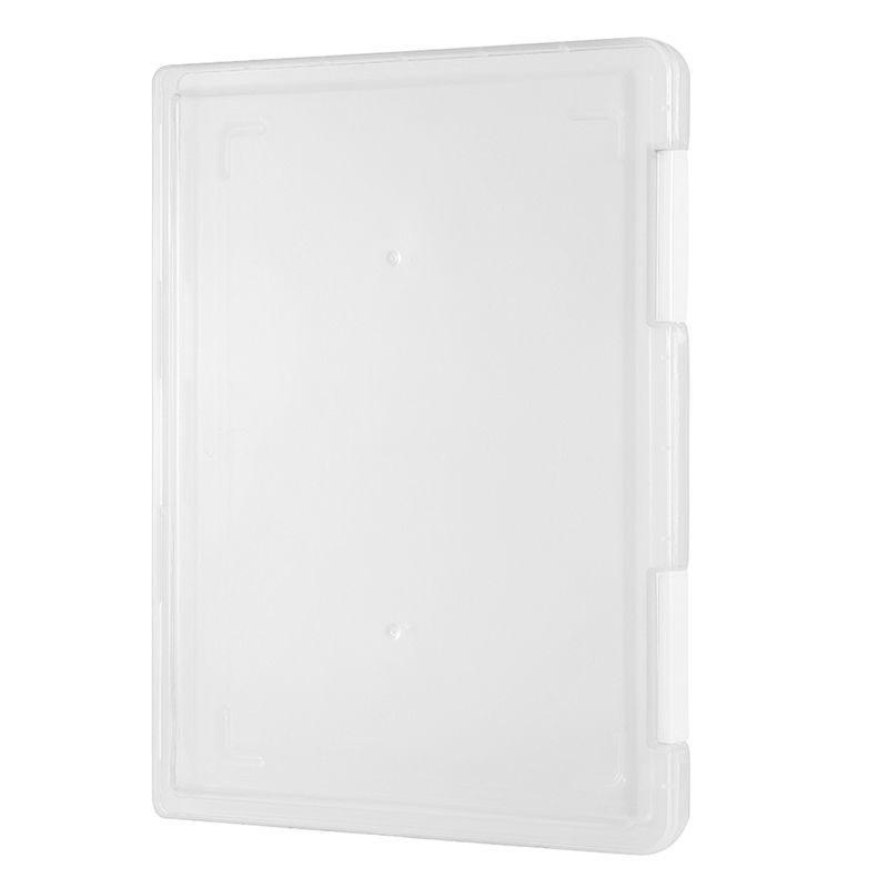 Minimalist Desktop A4 Document Holder Paper Organizer Transparent Plastic Bill File Box Office Student Supplies Portable