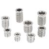 Hex Socket Insert Nuts 10pcs Threaded Embedded Fasteners Heavy Duty Hardware for Woodworking Cabinet Furniture Installation