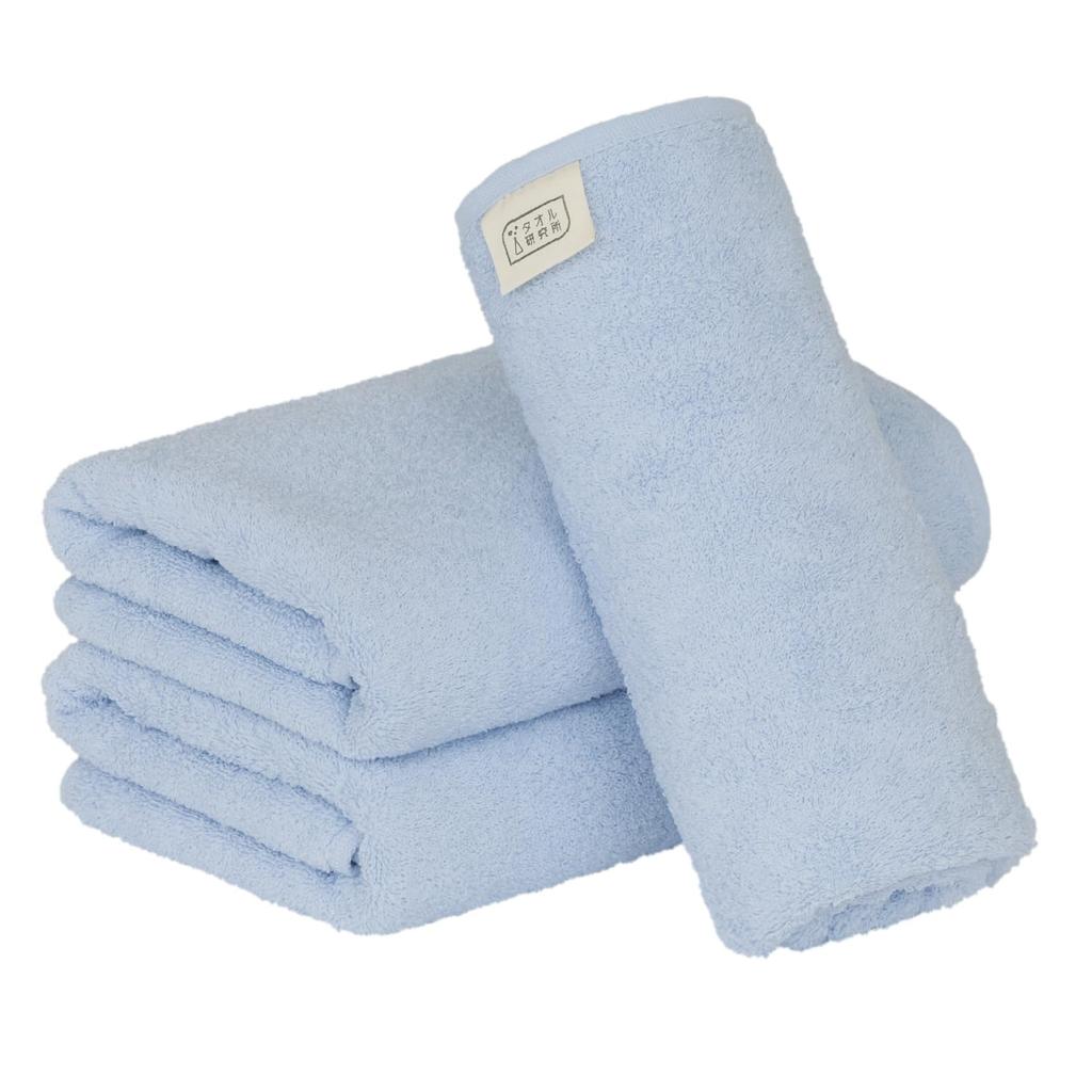Towel Laboratory Mini Bath Pearl Set of Standard Medium Low Fast JapanTechnology [Everyday Simple] #001 Towels, Blue, 3, Type, Weight, Lint,