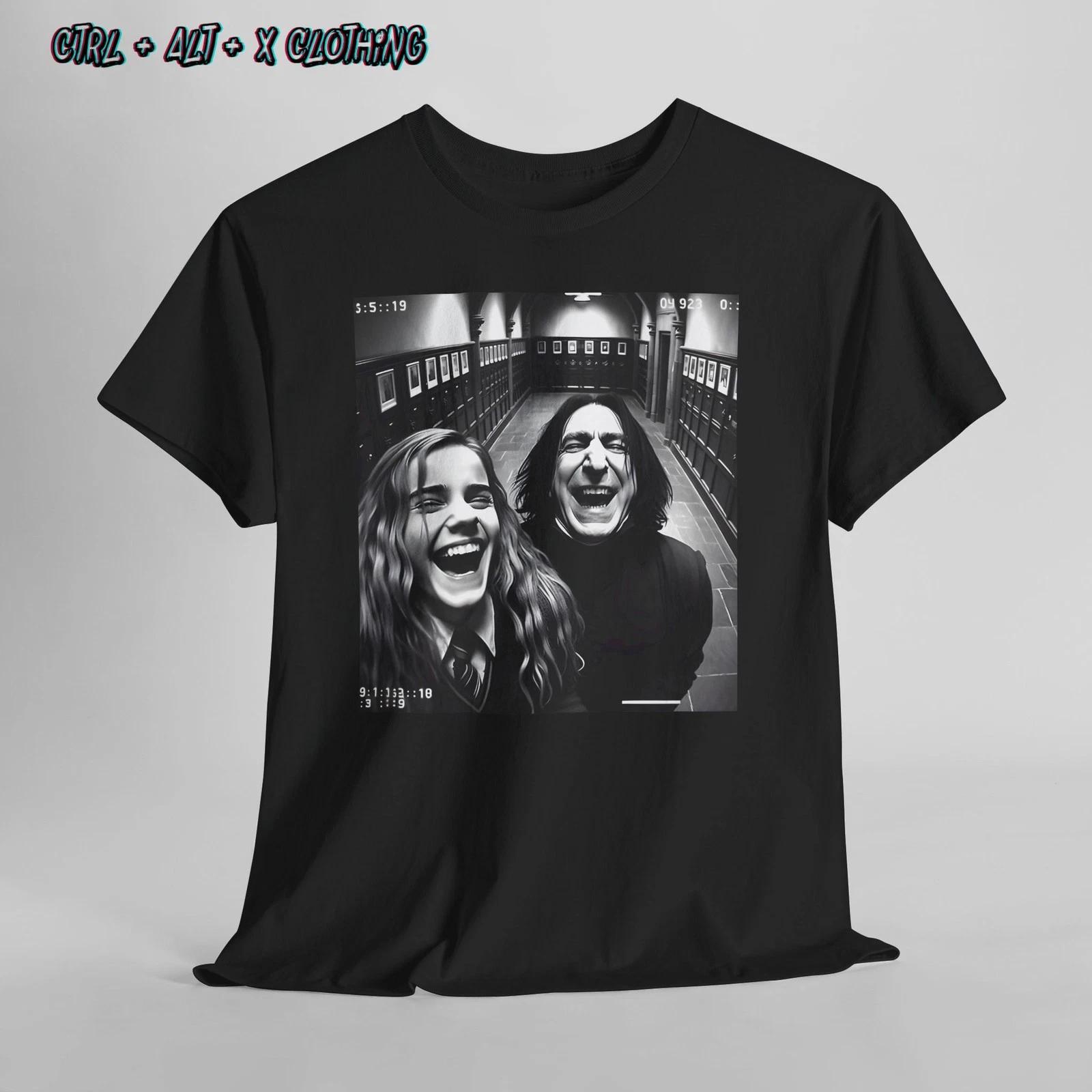 Harry Potter Snape and Hermione Granger Unisex Tee, Slytherin Wizard Shirt, M