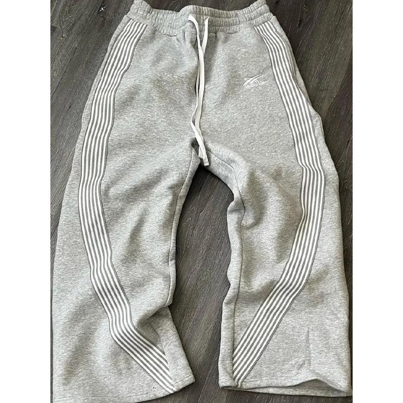 Men's Autumn/Winter 2025 Striped Casual Loose Sweatpants