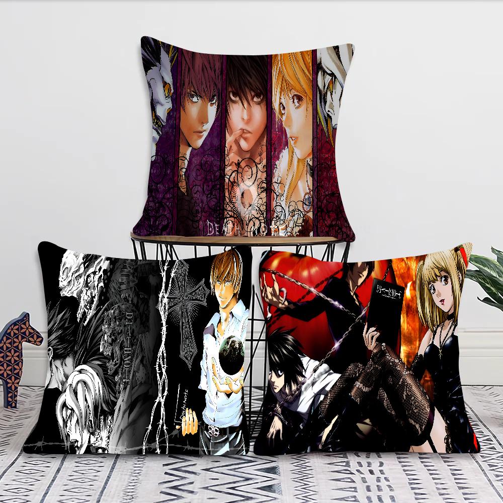 Anime Death Note Ryuk Pillow Case Square Pillow Bedroom Sofa Leisure Comfort Cushion Car Living Room Home Decoration