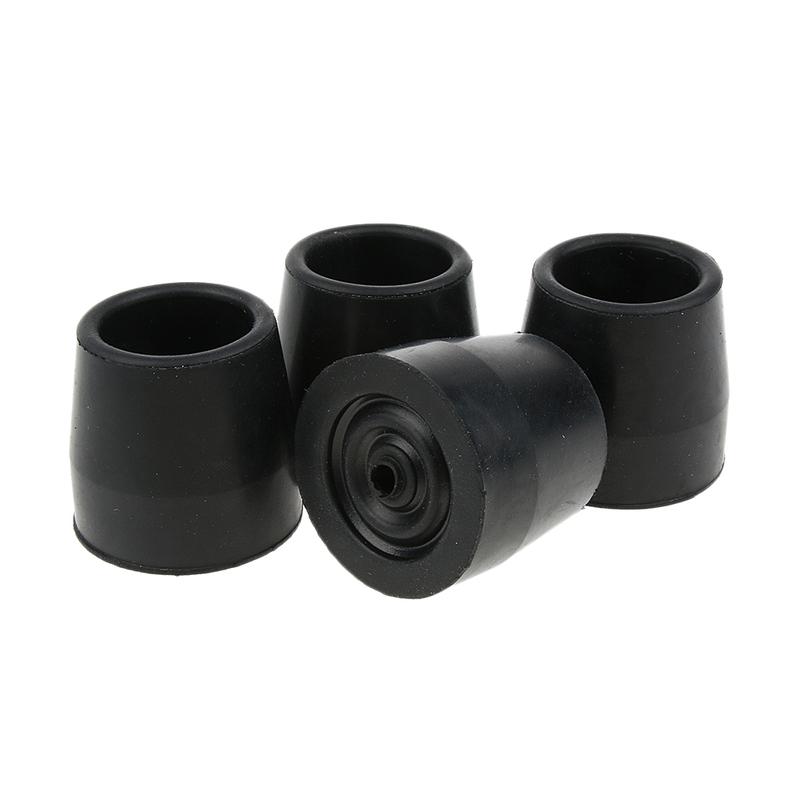 4Pcs/Set Anti-slip Walking Stick Ferrules Cane Crutch Rubber Pad Heavy Duty End Bottoms Protector for Disabled Elder