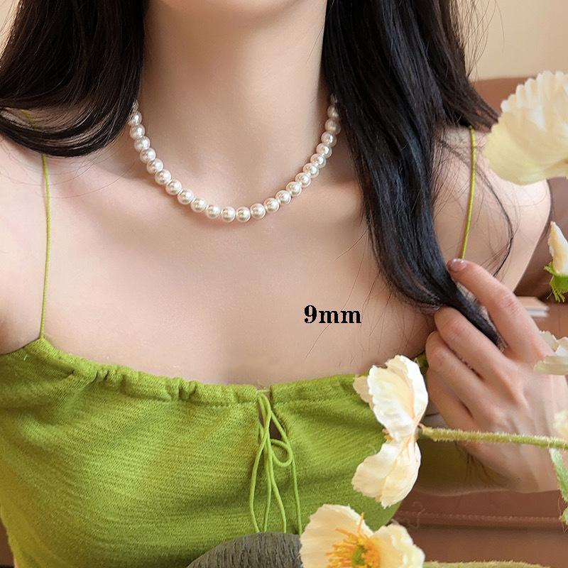 Pearl necklace women's niche light luxury design high-end fashion temperament collarbone chain neck chain sweater chain bead chain
