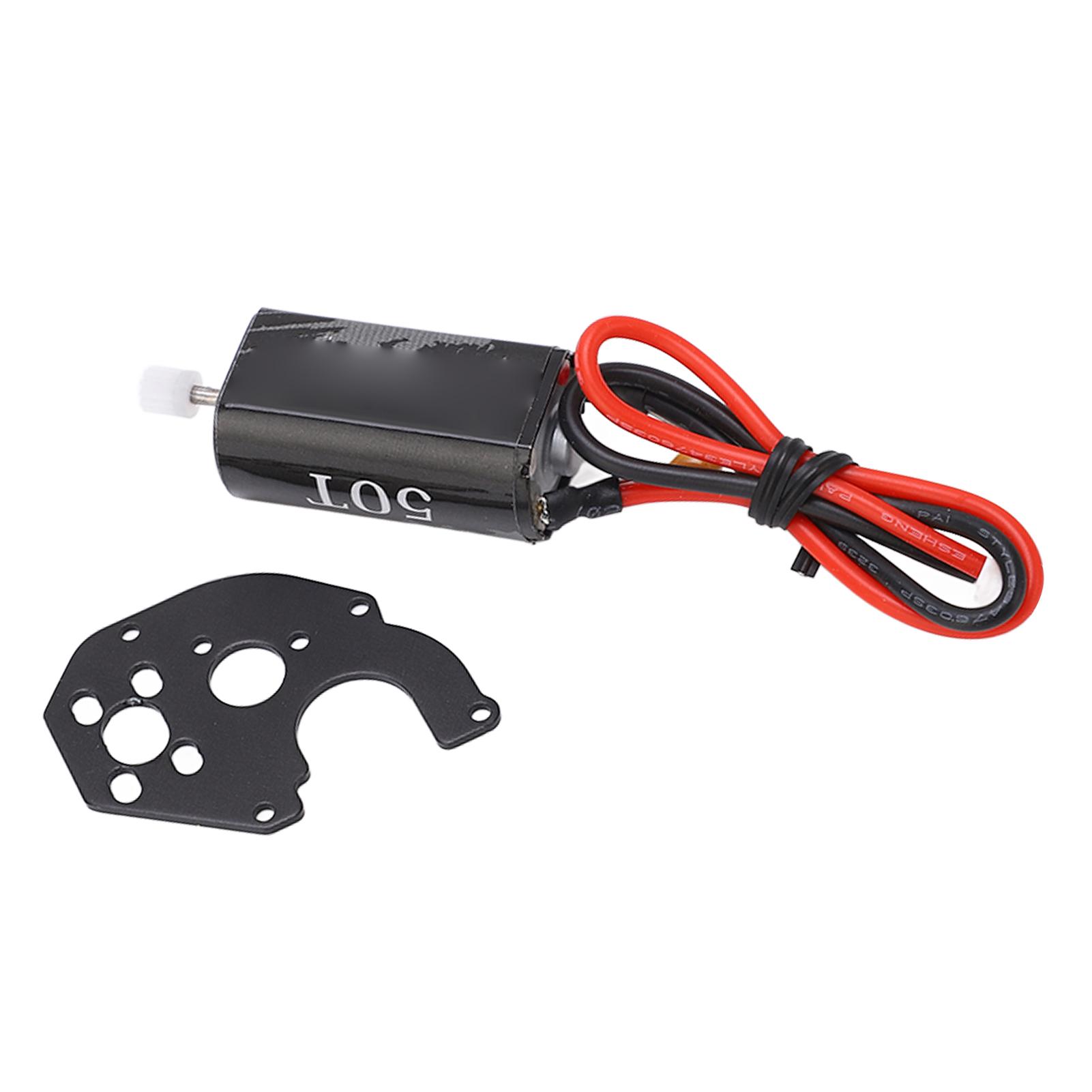 

RC Car Motor 050 High Torque 50T Brushed Motor with Metal Mount for 1/24 Scale Model Car