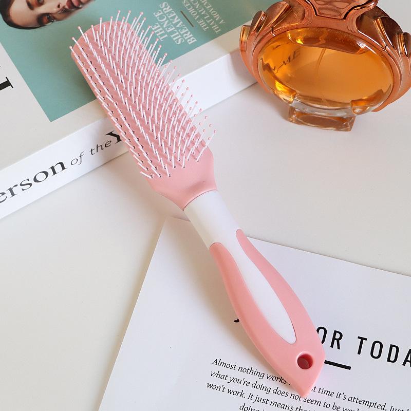 Elastic Air Cushion Paddle Comb: Ideal for Straight or Curly Hair Styling