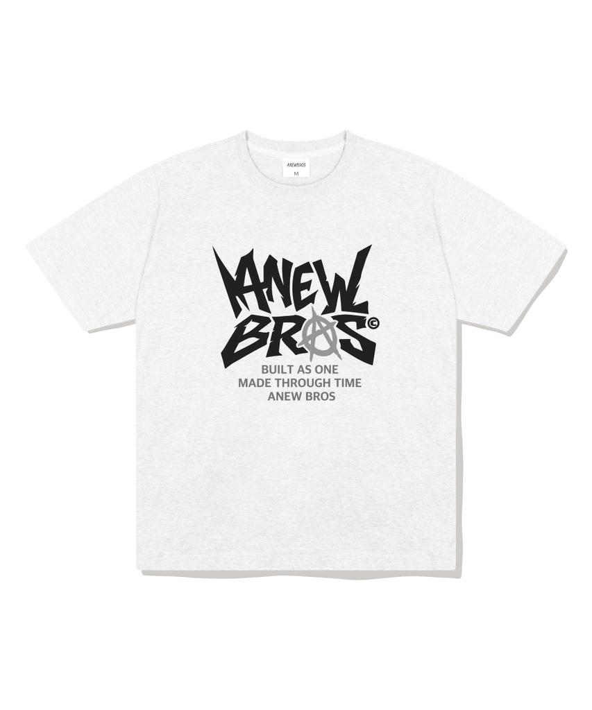 ANEWBROS Manifest Oversized Short Sleeve T-Shirt 6 Colors [Anse_2003] (A Type)