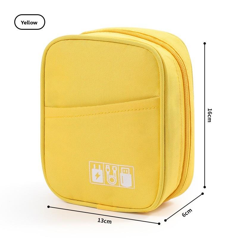 Portable Shockproof Digital Storage Bag Travel Organizer for Power Bank Data Cable Charger Earphone Multi‑Purpose Cosmetic Pouch