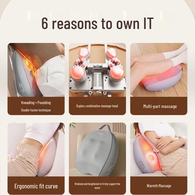 WayourCare Portable Heated Lumbar Massager CN plug (adapter included)