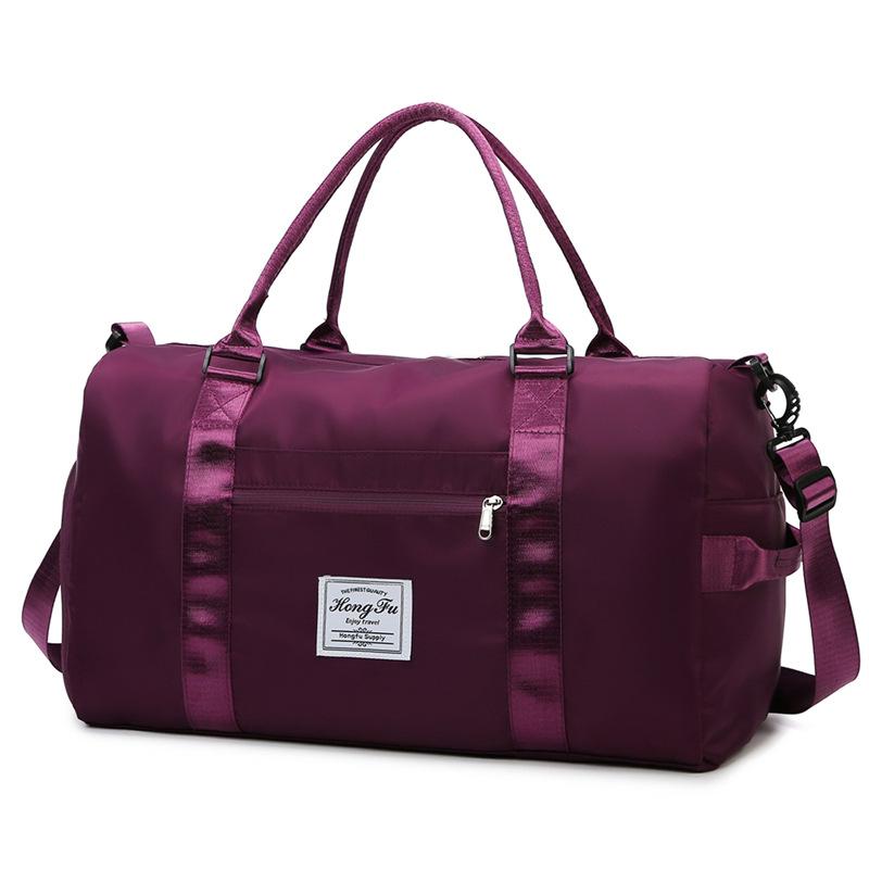 

Portable Large-capacity Wet and Dry Separation Fitness Bag Lightweight Sports Yoga Bag Clothes Shoes Storage Bag фуксия