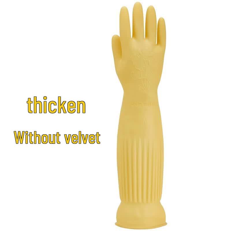 Warrior Extra-Long Thick Latex Household Gloves (10 Pairs)