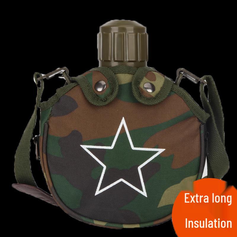 Guardian Outdoor Flat Water Bottle Insulated with Green Floral Cover