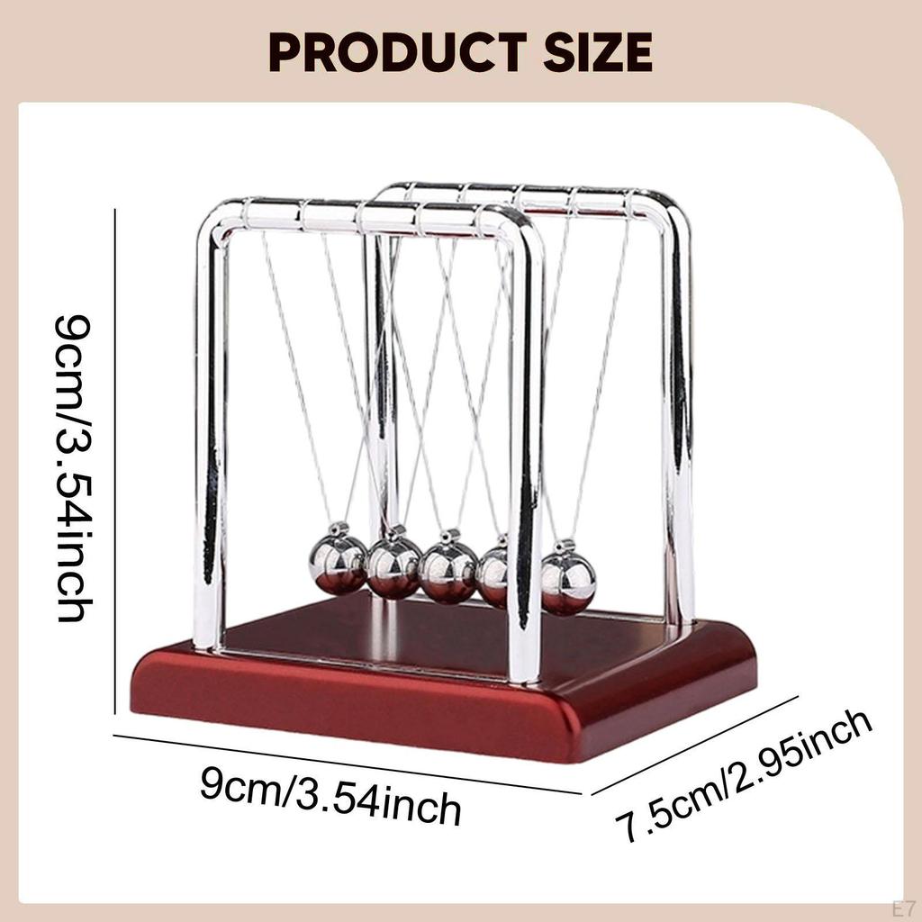 Berceau Pendule Billes Balle d'Équilibre Décoratif Apprentissage de la Physique Mouvement Fantastique Jouets Éducatifs