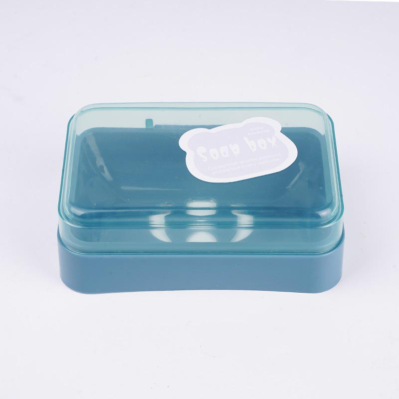 Flip-top Creative Lid-Equipped Drainable Portable Bathroom Soap Dish