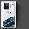 Case for iPhone 17 Pro Max 15 12 Pro 13 16 Air 11 14 Plus Phone Cover Scenic Airplane Mountain