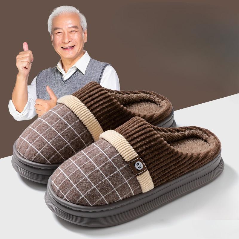 Neuer Stil von Hausschuhen, dicksohlige Baumwollpantoffeln für Indoor-Wärme