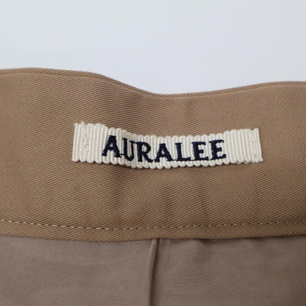 AURALEE A9SP05PV Beige Cotton Twist Slacks Bottoms 1 BrownUsed