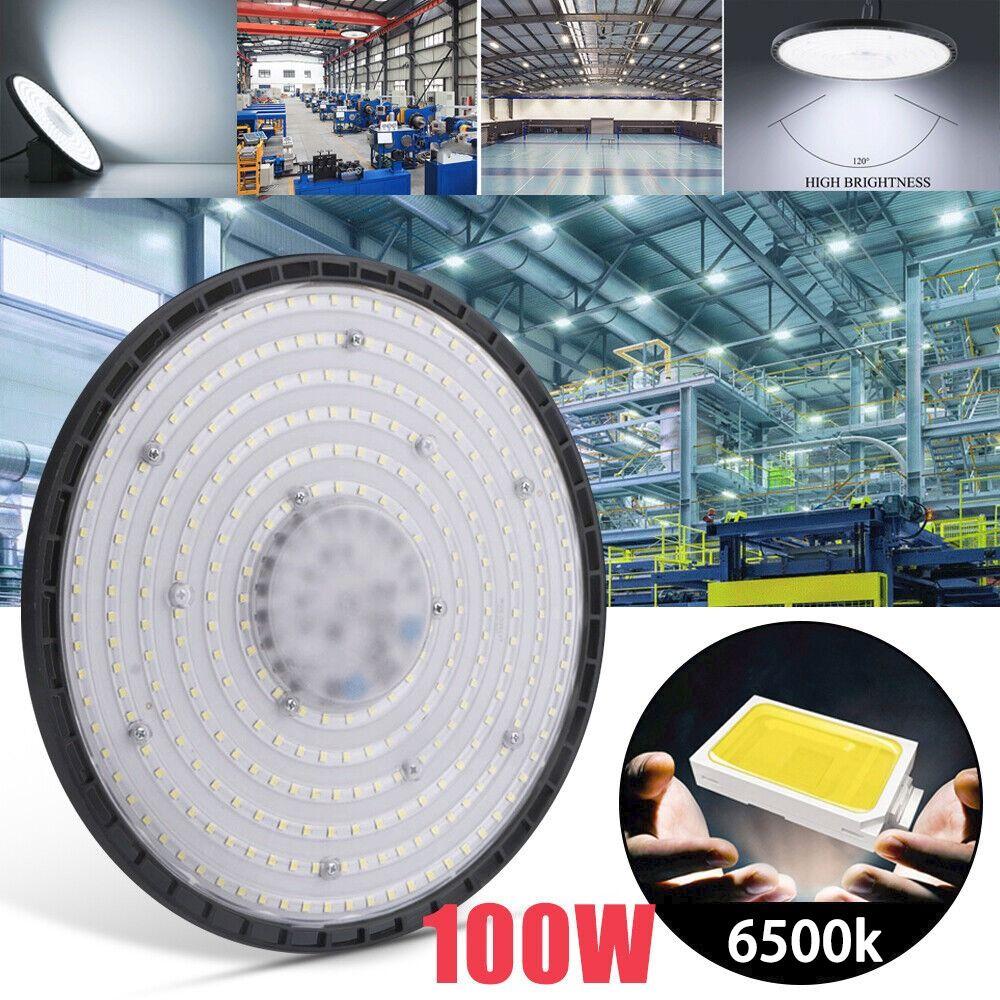 LED High Bay Světlo 100W Tovární Dílenská Světla ABS Průmyslové Osvětlovací Nářadí