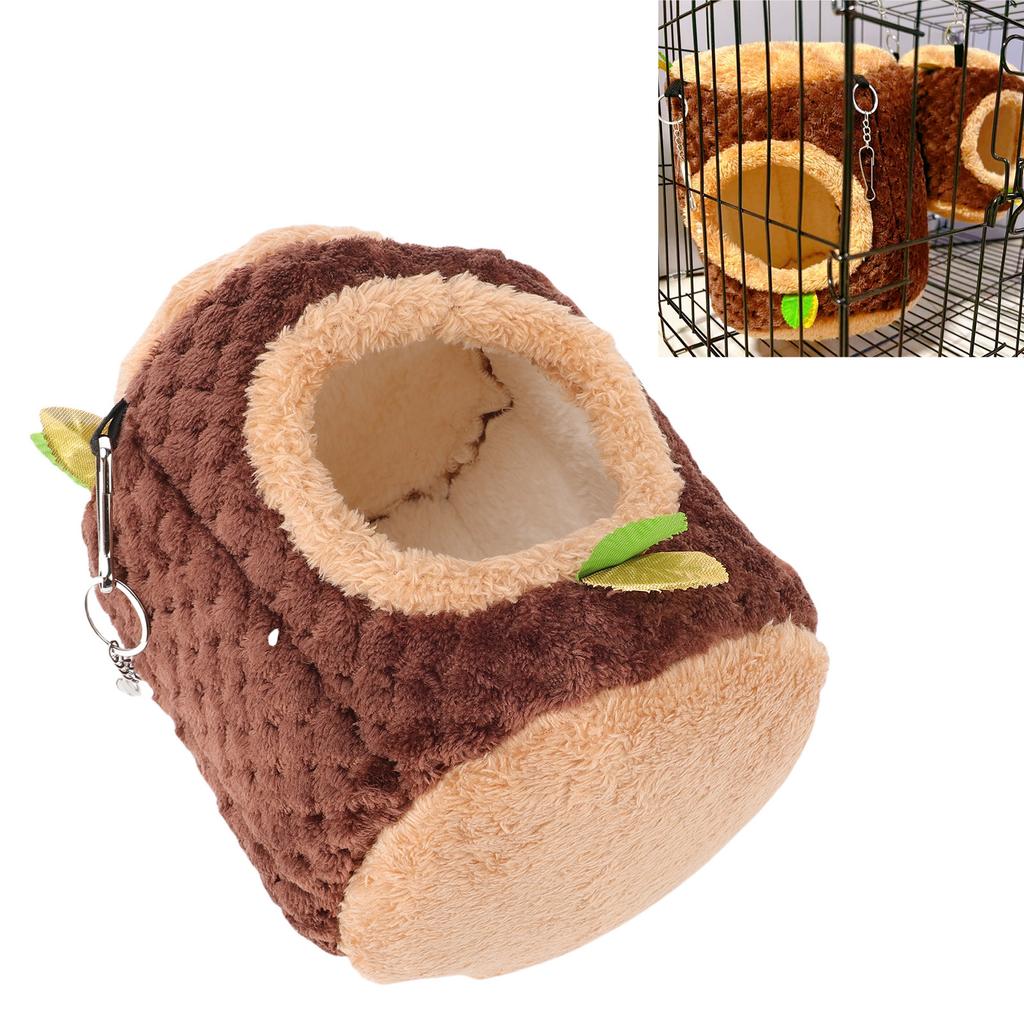 Hängender Hamsterkäfig Halboffene Struktur Weiche Plüsch-Hamsterhängematte Haus für Zuhause