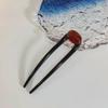 Retro Gem-Embellished Hairpin: Stylish Hair Fork and Bun Headdress for Women