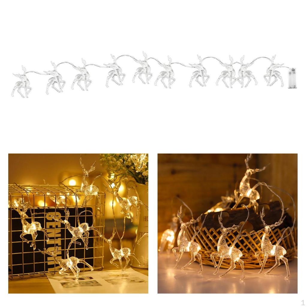 LED Reindeer Lights, indoor e outdoor Decoration Lights Lanterns Battery Powered