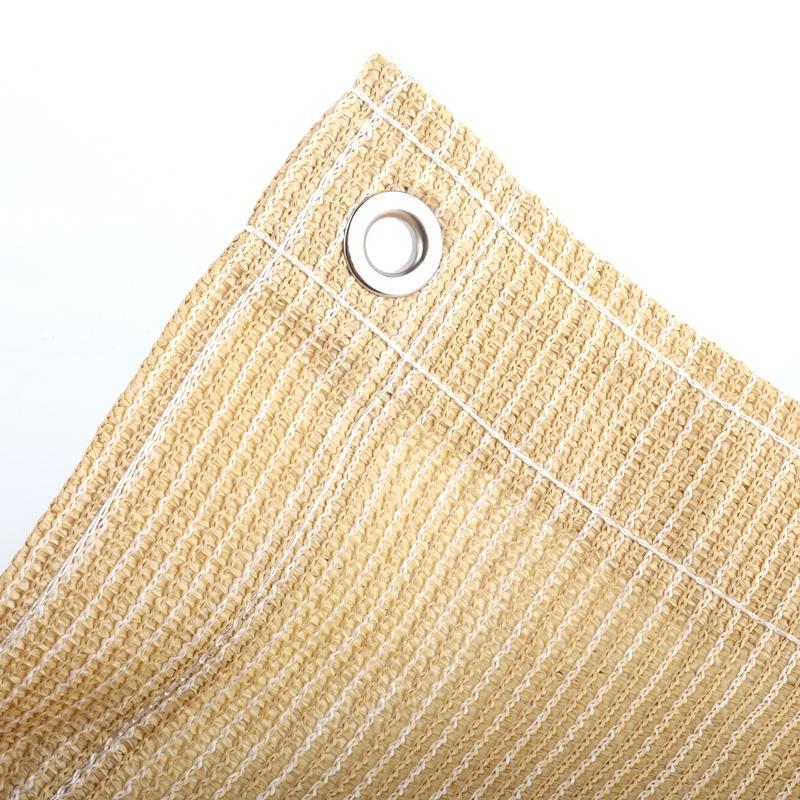 Thicken Beige HDPE Anti-UV Sun Shade Net Home Garden Hotel Balcony Safety Fence Privacy Screen Canopy Shade Sails