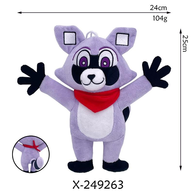 Game Indigo Park Kawaii Little Raccoon Doll Anime Peripheral Plush Doll Children's Birthday Gift Toy