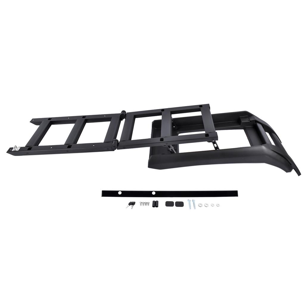 AP03 Černý střešní nosič s bočním přístupovým žebříkem pro Land Rover Defender 90 + 110 L663 2020-2024