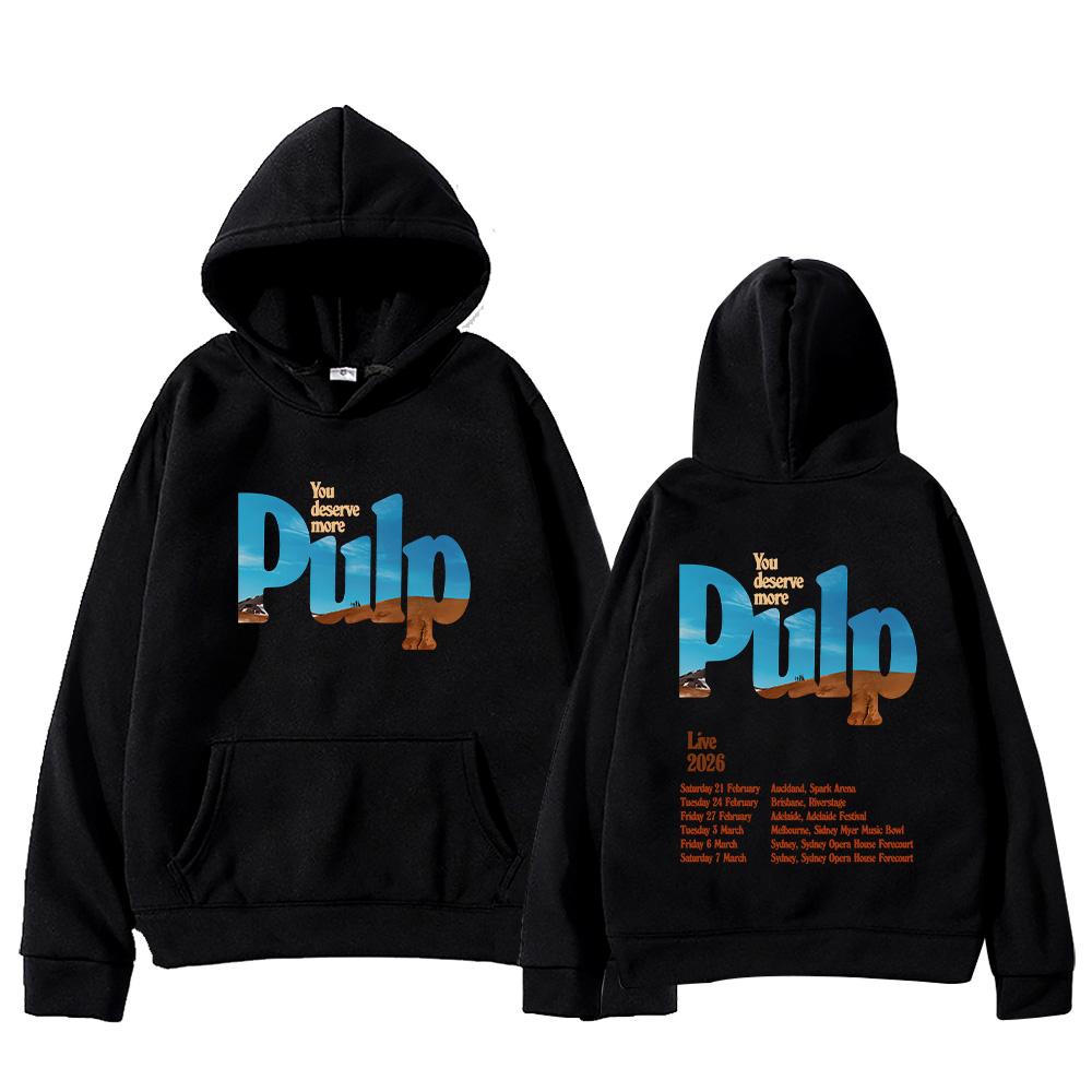 Pulp Rock Band Fashion Hoodies Pulp Live 2026 Graphic Clothes Women Men Casual Versatile Long Sleeve Pullovers Sweatshirts