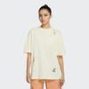 Nike Sportswear Embroidered Heart Print Loose Fit Sports Short Sleeve Drop Shoulder T-Shirt Women T-Shirt Off-White DM9087-715