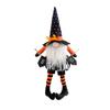 2025 Halloween Long Legs with Broom Dwarf Doll Creative Faceless Doll Home Decoration Desktop Ornaments