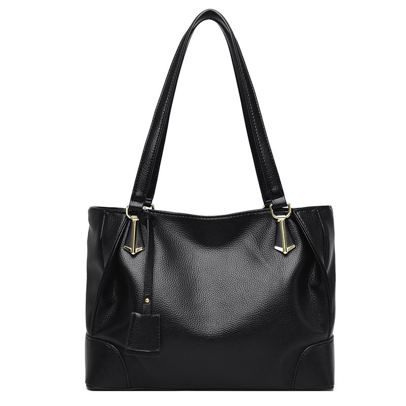 

Женская сумка через плечо из мягкой кожи с множеством карманов, вместительная, однотонная, повседневная сумка через плечо