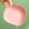 10 Square Dinner Plates with 1 Holder Portable Food Plate Set for Snacks Dessert Plastic Candy Cookie Storage Tray for Christmas