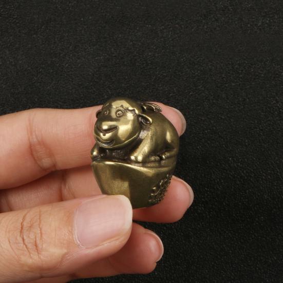 Čínská dvanáctka zvířecí figurka mosazná figurka model socha socha hračka stolní dekorace feng shui dekorace ornament festival dárek